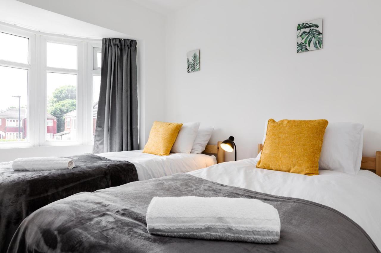 맨체스터 1 Mile To Etihad Stadium & Coop Arena, Free Parking, 7 Ppl 빌라 외부 사진
