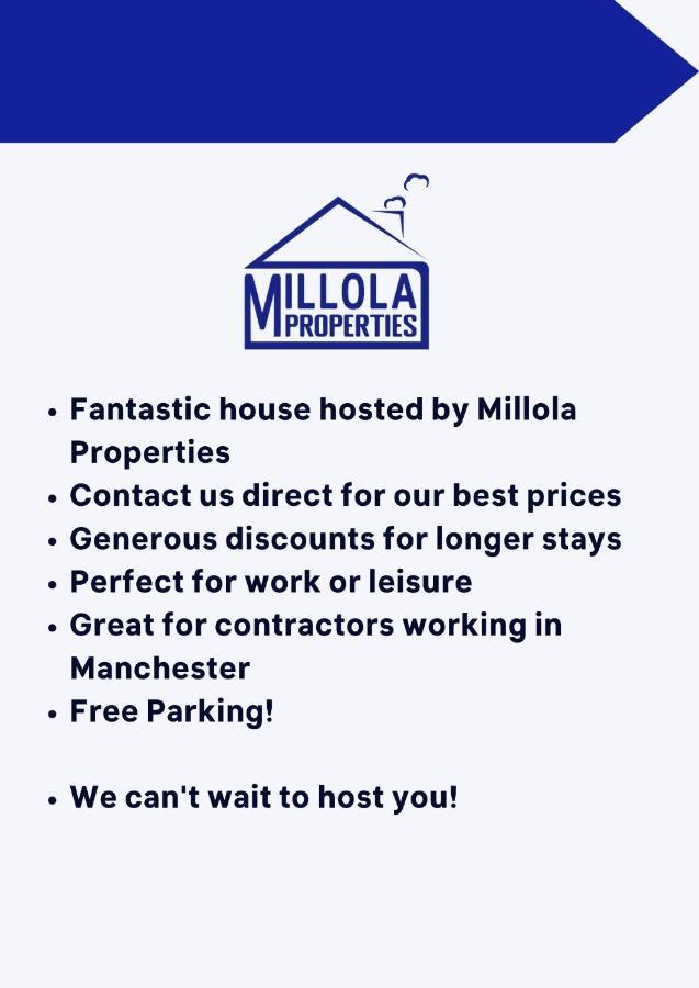 맨체스터 1 Mile To Etihad Stadium & Coop Arena, Free Parking, 7 Ppl 빌라 외부 사진